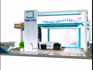 Booth Exhibition Stand a 99 3Dモデル