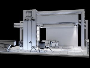 Booth Exhibition Stand a 99 3Dモデル