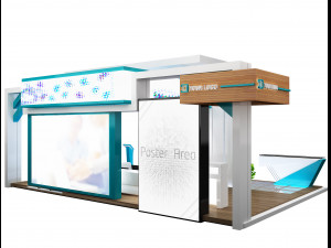 Booth Exhibition Stand a 99 3Dモデル