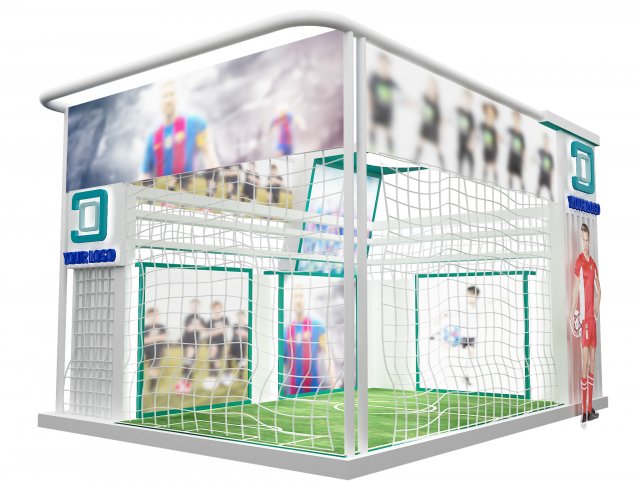 Booth Exhibition Stand a 100 3Dモデル .c4d .max .obj .3ds .fbx .stl .blend 