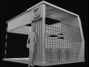 Booth Exhibition Stand a 100 3D Model