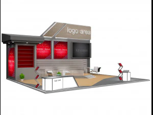 Estande de Exposição Stand a 91 Modelo 3D