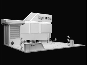 Booth Exhibition Stand a 91 3D Модель