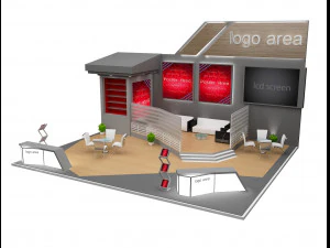 Booth Exhibition Stand a 91 3D Model