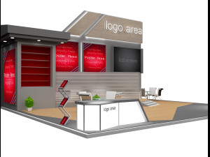 Booth Exhibition Stand a 91 3D Модель