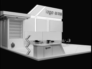 Booth Exhibition Stand a 91 3D Model