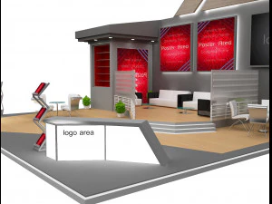 Booth Exhibition Stand a 91 3D Model