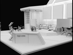 Booth Exhibition Stand a 91 3D Model