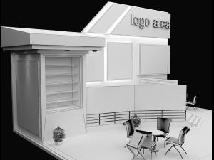 Booth Exhibition Stand a 91 3D Модель