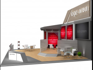 Booth Exhibition Stand a 91 3D Модель