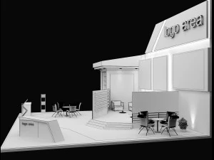 Booth Exhibition Stand a 91 3D Model