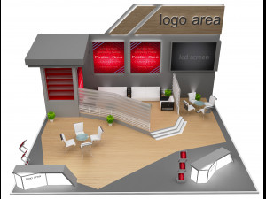 Booth Exhibition Stand a 91 3D Модель