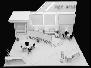 Booth Exhibition Stand a 91 3D Model