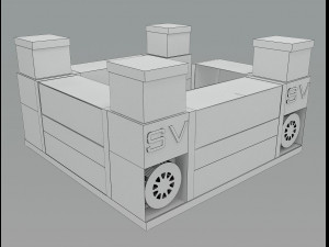 Booth Exhibition Stand a 33 3D Model