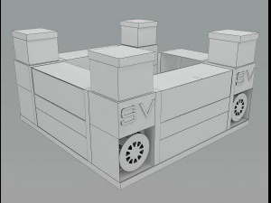Booth Exhibition Stand a 33 3D Model