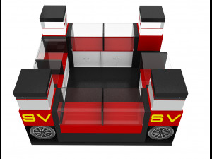 Booth Exhibition Stand a 33 3D Model