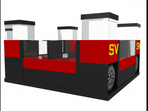 Booth Exhibition Stand a 33 3D Model