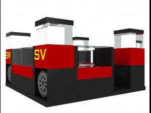 Booth Exhibition Stand a 33 3D Model
