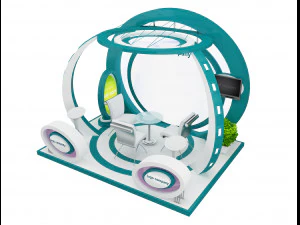Booth Exhibition Stand a 39a 3D Model