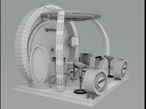 Booth Exhibition Stand a 39a Model 3D