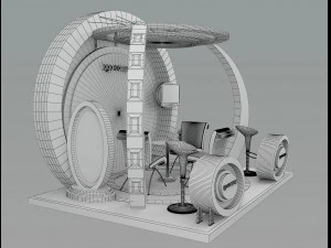 Booth Exhibition Stand a 39a 3D Model