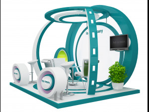 Booth Exhibition Stand a 39a Model 3D