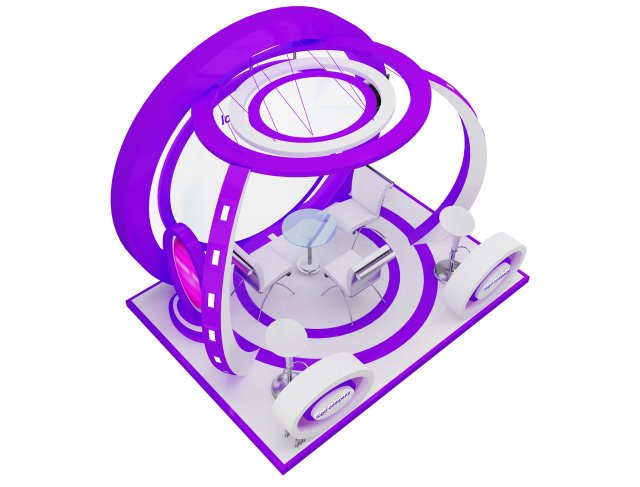 Booth Exhibition Stand a 39b 3Dモデル .c4d .max .obj .3ds .fbx .stl .blend 