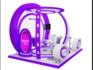 Booth Exhibition Stand a 39b 3D Model