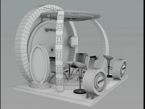 Booth Exhibition Stand a 39b 3D Model