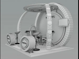 Booth Exhibition Stand a 39b 3D Model