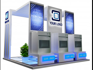 Booth Exhibition Stand a 42 3D मॉडल