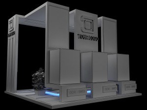 Booth Exhibition Stand a 42 3D 모델