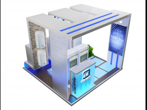 Booth Exhibition Stand a 42 3D 모델
