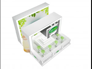 Estande de exposição a46 Modelo 3D