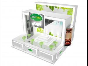 Booth Exhibition Stand a46 3D Model