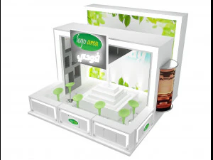 Booth Exhibition Stand a46 3D Model