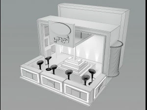 Booth Exhibition Stand a46 3D Model