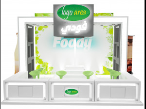 Booth Exhibition Stand a46 3D Model