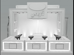 Booth Exhibition Stand a46 3D Model