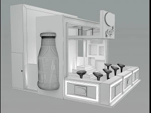 Booth Exhibition Stand a46 3D Model