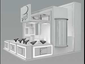 Booth Exhibition Stand a46 3D Model
