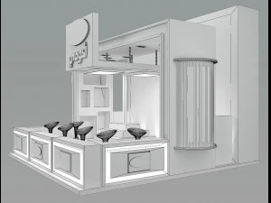 Booth Exhibition Stand a46 3D Model