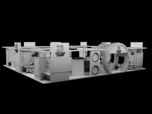 Booth Exhibition Stand a 98 3D Model
