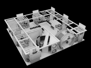Booth Exhibition Stand a 98 3D Model
