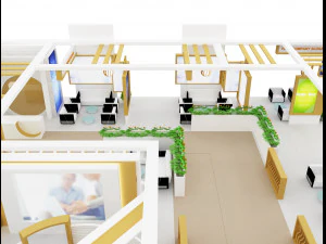 Booth Exhibition Stand a 98 3D Model