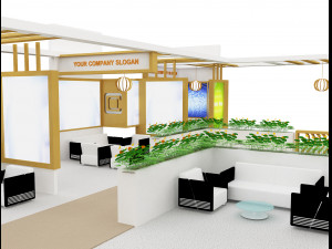 Booth Exhibition Stand a 98 3D मॉडल
