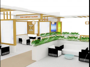 Booth Exhibition Stand a 98 3D Model
