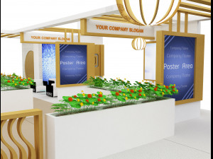 Booth Exhibition Stand a 98 3D मॉडल