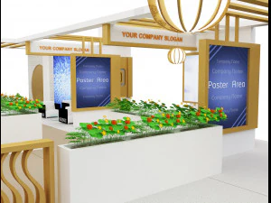 Booth Exhibition Stand a 98 3D Model