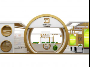 Booth Exhibition Stand a 98 3D Model
